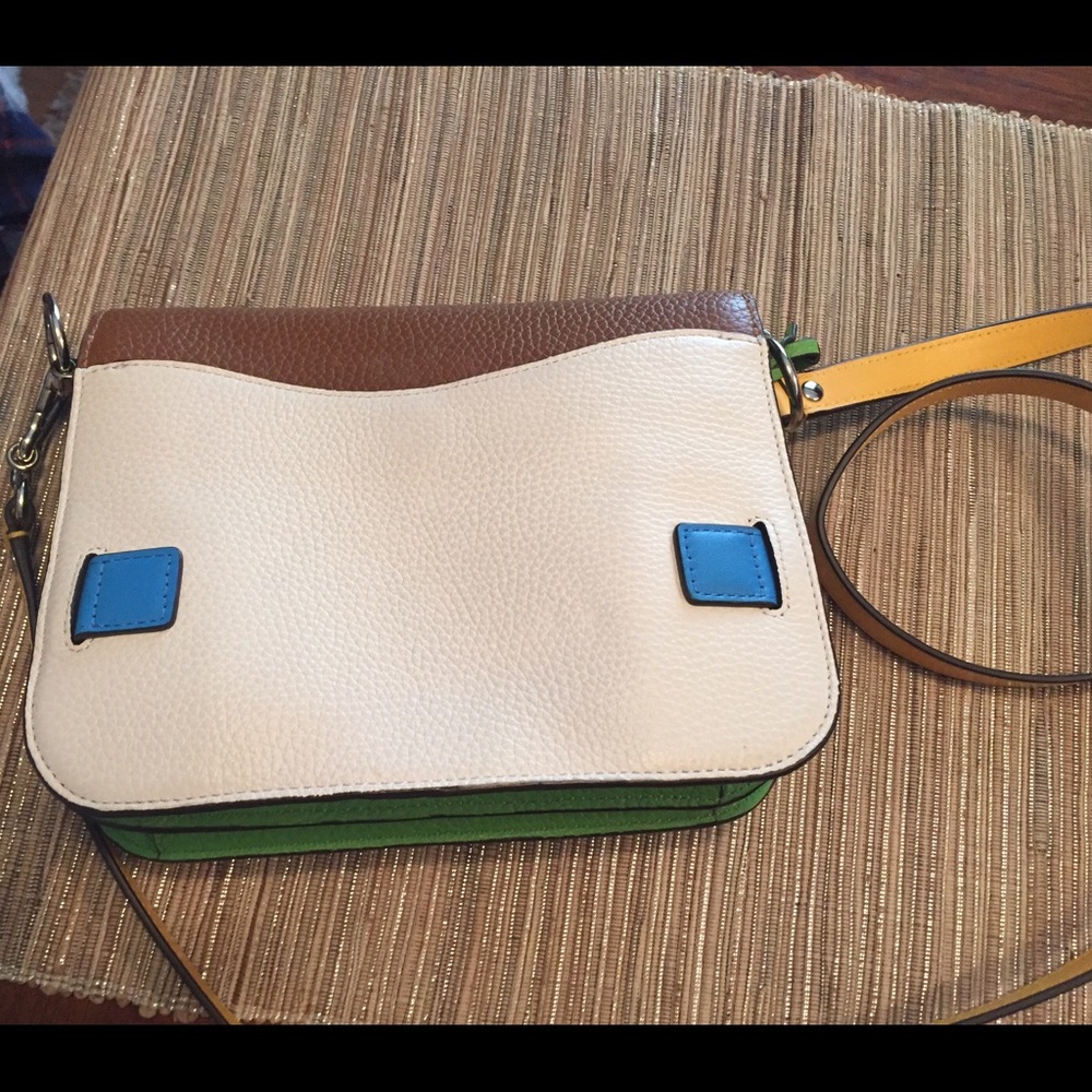 coach swagger shoulder bag in rainbow colorblock - Picture 2 of 6
